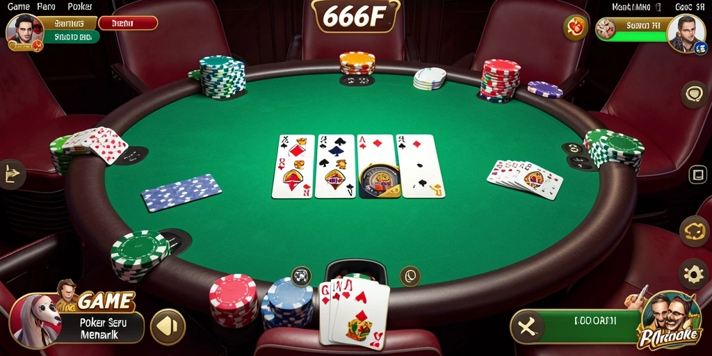 Gameplay seru dan menegangkan di 666F poker.