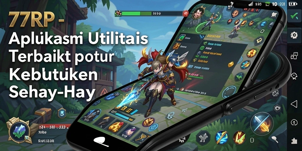 Tampilan antarmuka utama 77RP yang user-friendly dan informatif.