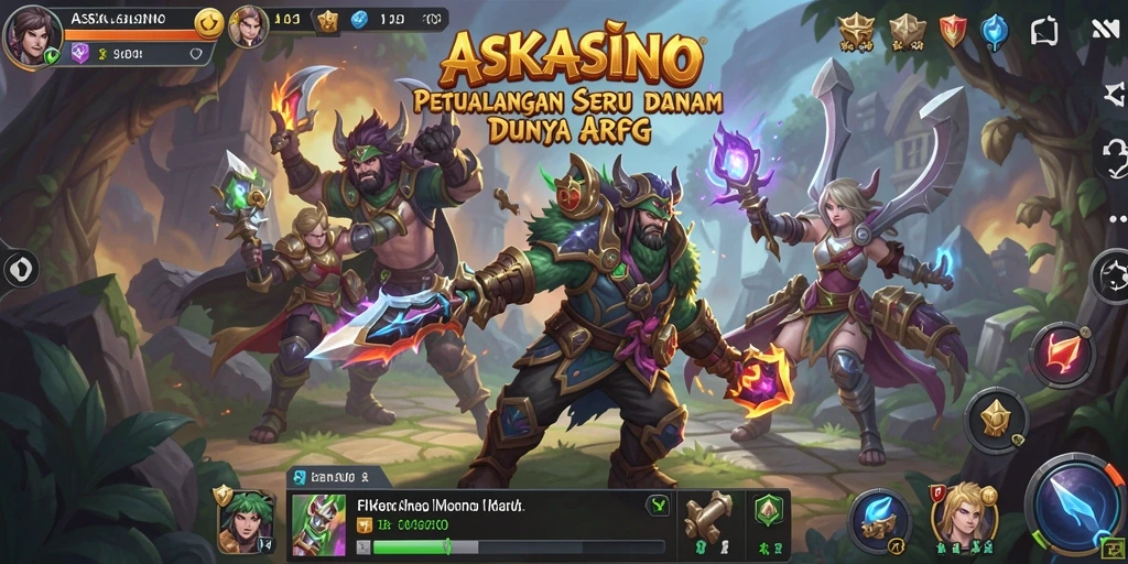 Tangkapan layar menunjukkan aksi pertempuran yang mendebarkan di game ARPG.