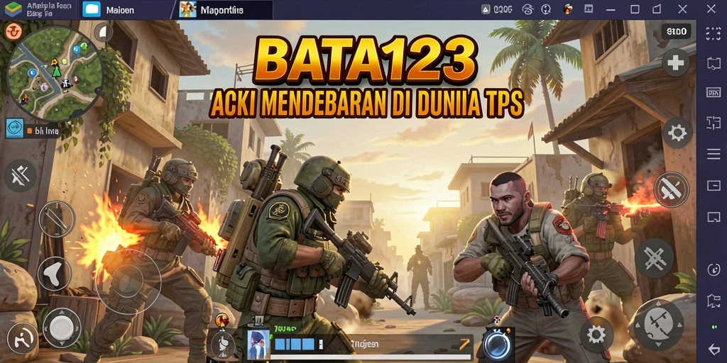 Screenshot BATA123 menunjukkan aksi menegangkan dalam pertempuran TPS.
