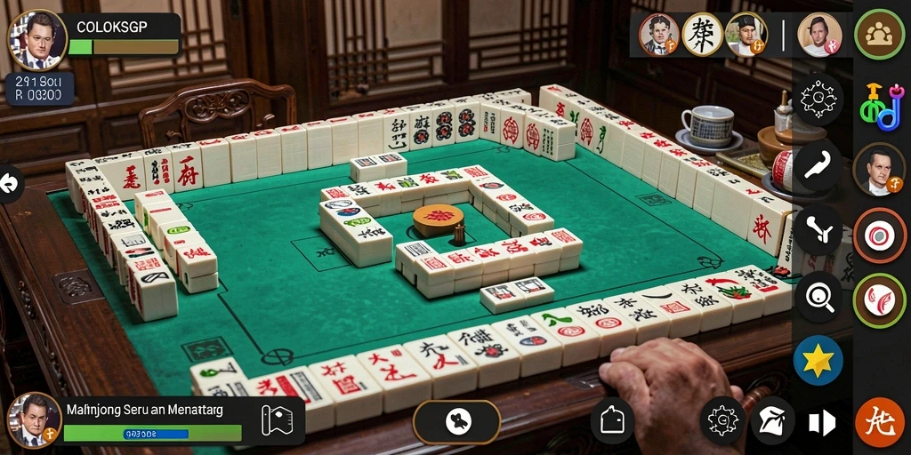 Tampilan gameplay seru dari COLOKSGP dengan nuansa Mahjong yang autentik.