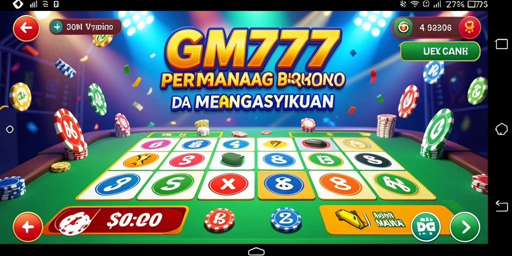 Tampilan seru gameplay Bingo di GM777 dengan pemain aktif.