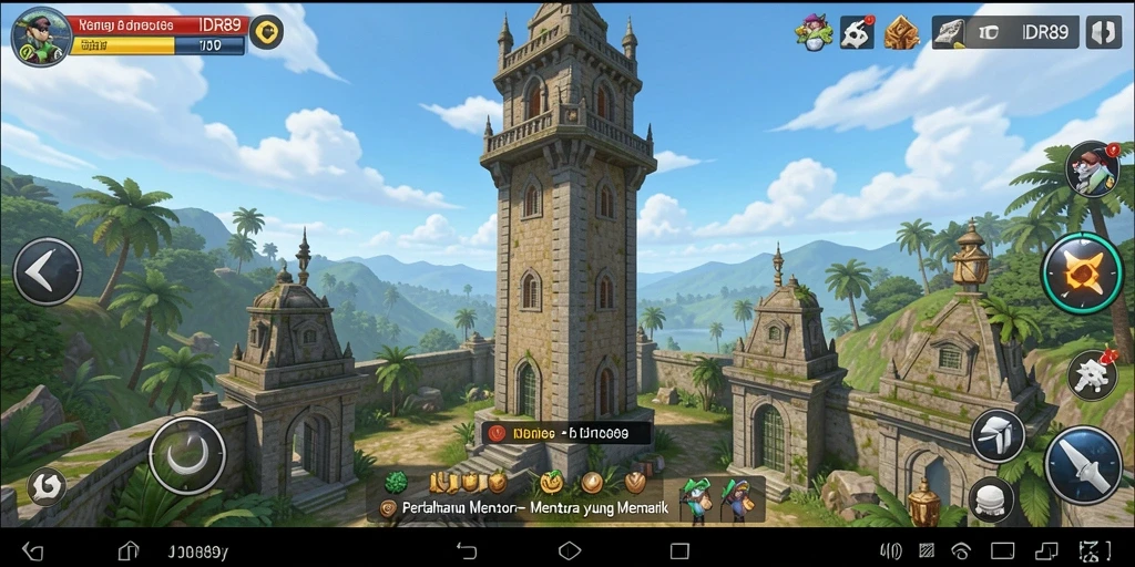 Gameplay seru IDR89 dalam Tower Defense dengan menara yang strategis.
