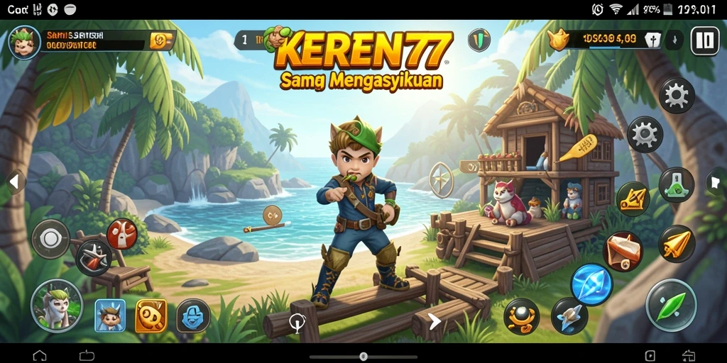 Tampilan gameplay KEREN77 yang seru dan menghibur.
