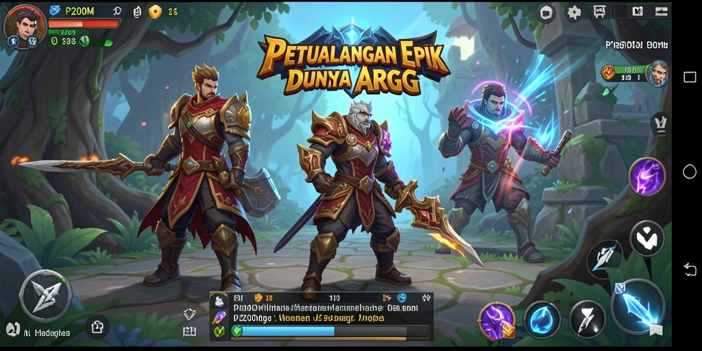 Gameplay P200M menunjukkan aksi seru dan karakter yang mendalam.