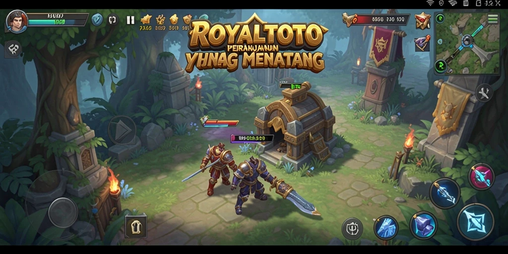 Tangkapan layar gameplay seru dari ROYALTOTO Tower Defense.