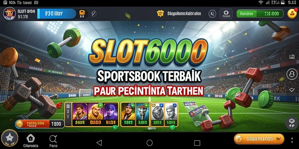 Screenshot menunjukkan tampilan menarik dari fitur taruhan Sportsbook.