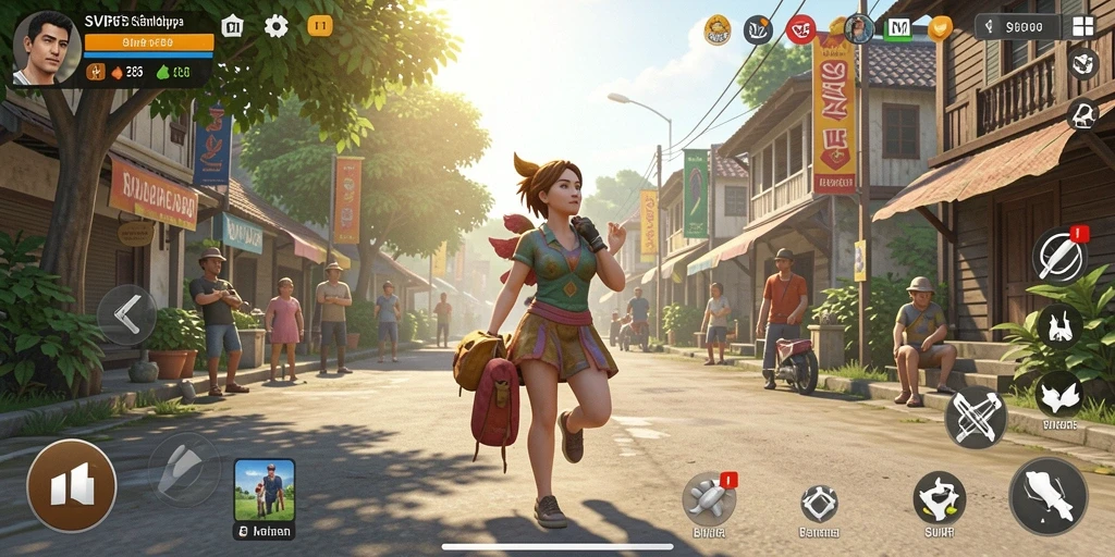 Tampilan gameplay menarik dalam SVIP6 yang menunjukkan simulasi kehidupan.