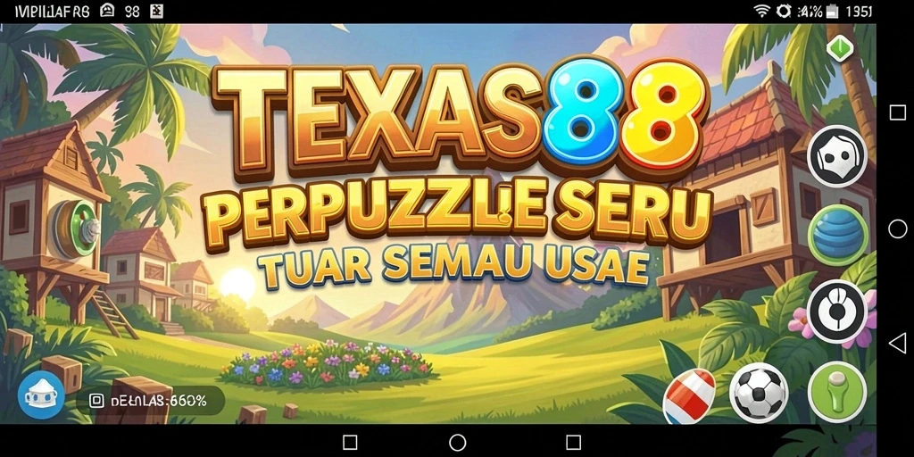 Tampilan gameplay menarik TEXAS88 dengan berbagai puzzle menantang.