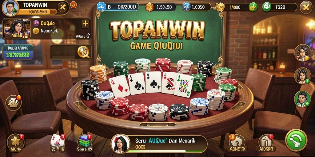 Screenshot gameplay QiuQiu TOPANWIN yang menampilkan keseruan permainan.