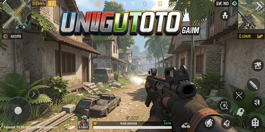 Screenshot gameplay UNGUTOTO menampilkan aksi pertempuran yang intens.